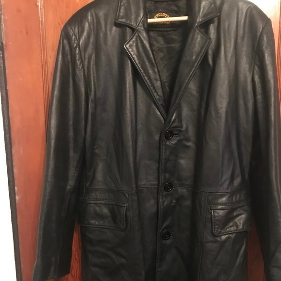 Revolution Black Leather Blazer Jacket - Picture 5 of 7